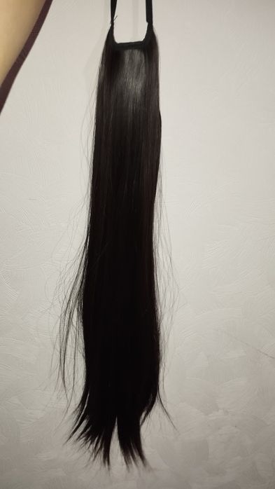 Хвіст,шиньйон темно коричневий