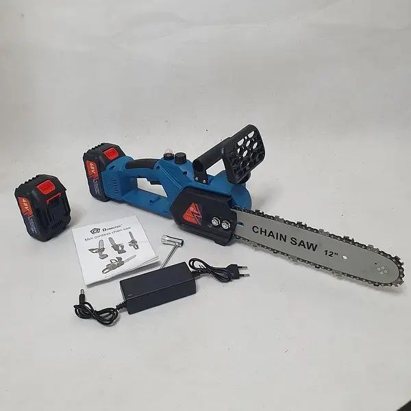 Акумуляторна електропила Domotec 12 і 16 дюймів 2 акумулятори 48V 9639