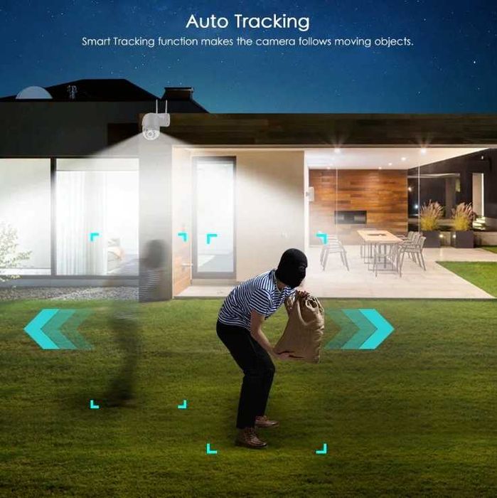 Câmera Vigilância , visão noturna LED duplo, alarme ,Ip66 Nova