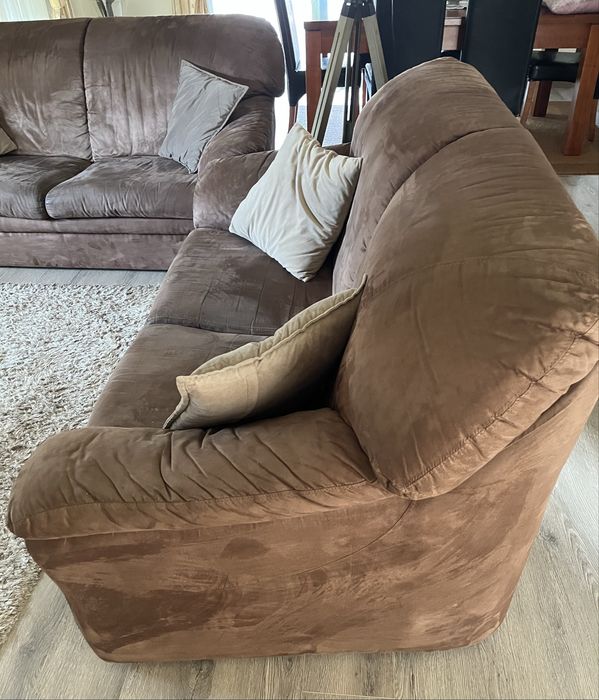 Sofás Castanhos (3+2)