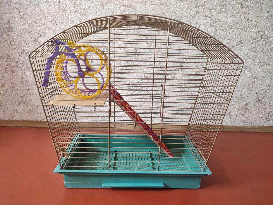 Клітка для гризунів / птахів + кулі для гризунів + інші дрібнички