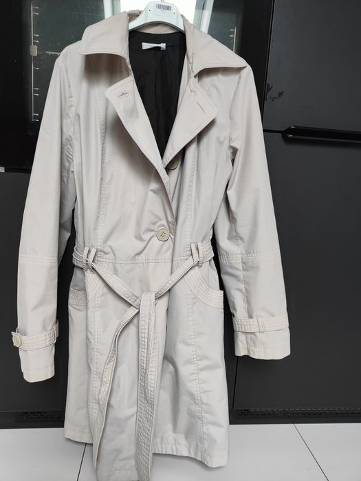 Płaszcz damski 42 Promod popiel/beż