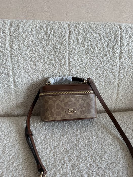 Сумка Coach Rainer Crossbody коричнева/ бежева
