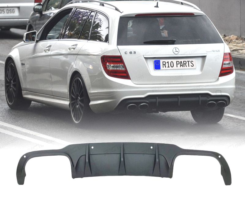 DIFUSOR MERCEDES CLASSE C W204 11-14 LOOK C63 AMG