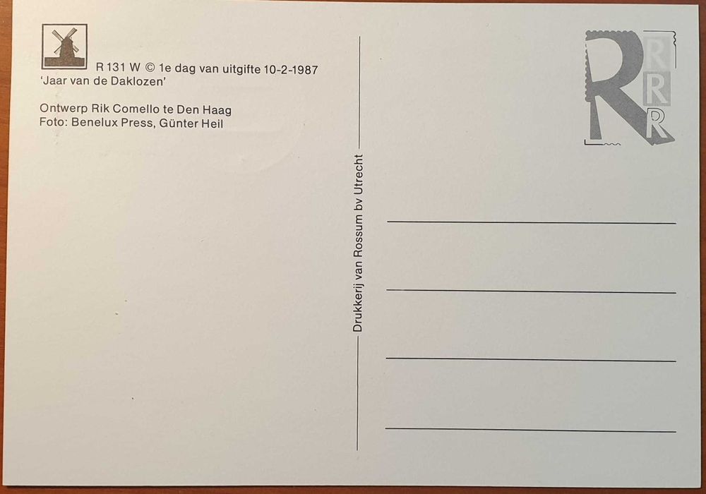 Maximafilia - Holanda - Ano dos Sem Abrigo