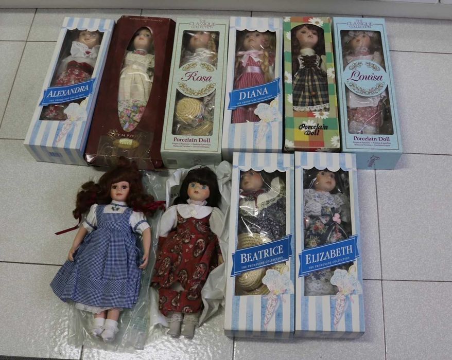Bonecas de porcelana (pintadas à mão)