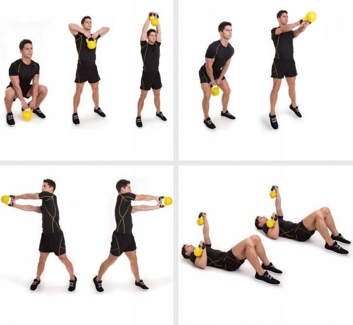 Kettlebelle Gorilla Sports 20 kg Kettlebell winylowy 20 kg czarny NrC7