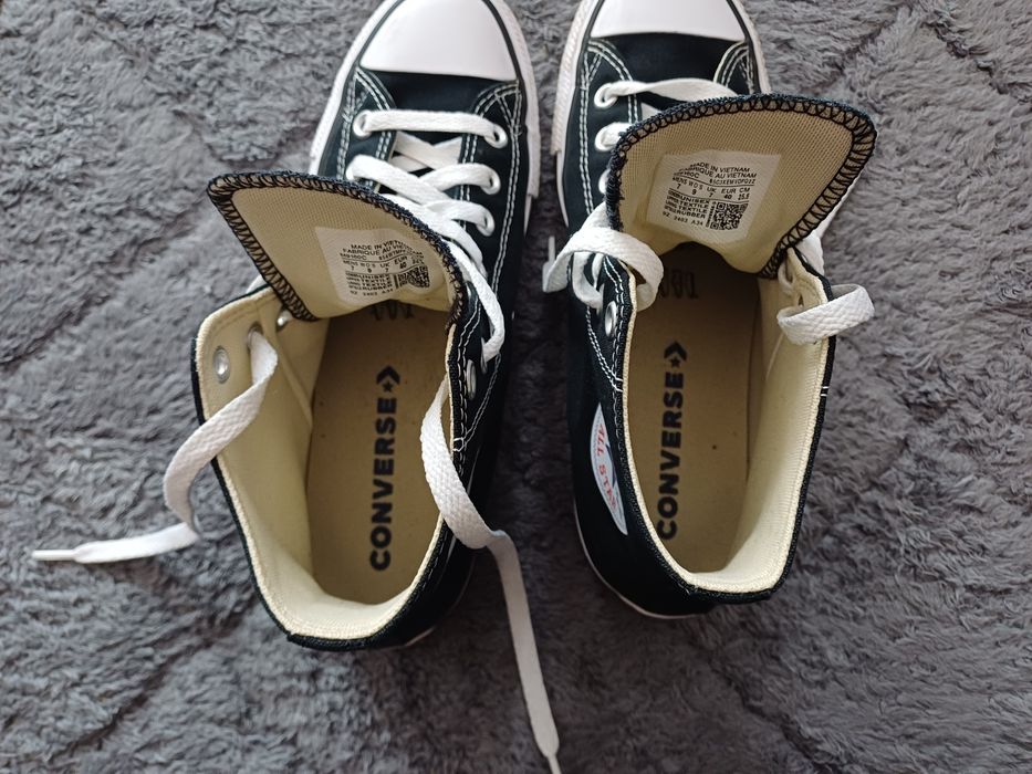 Converse Chuck Taylor All Star High Czarne r. 40 / 25,5cm - stan bardzo dobry