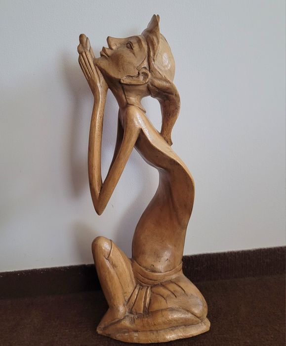 Duża drewniana rzeźba 50 cm Indonezja