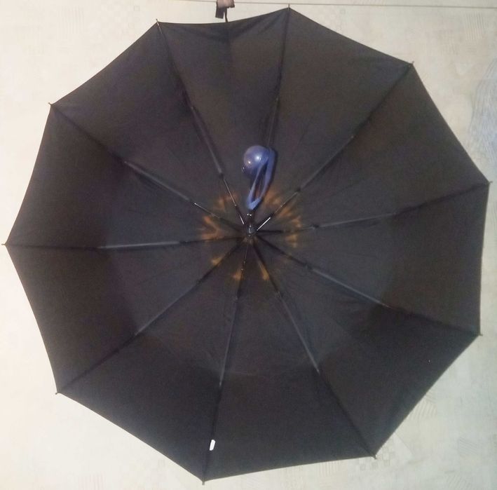 Парасолька чорна, автоматична, 100х57 см.