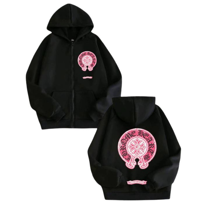 Зип-Худи Chrome Hearts Logo унисекс Хром Хартс с крестами кофта New