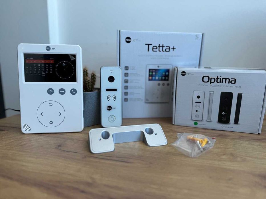 Комплект відеодомофона NeoLight TETTA+ і OPTIMA з пам'яттю