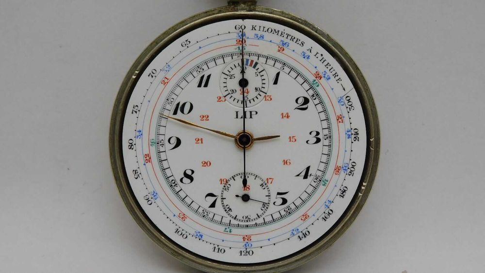 Zegarek kieszonkowy LIP Chronograph 1920 rok Oryginał