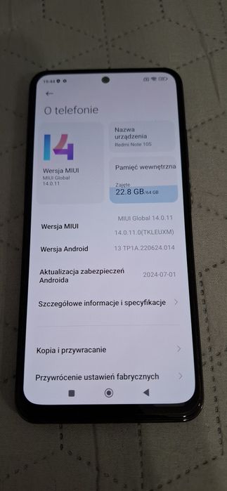 Smartfon Redmi Note 10s ładny