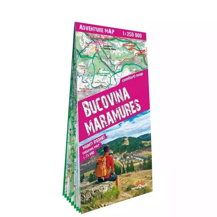 Adventure Map Bucovina Maramures 1:250 000 Lam. Expressmap. Nowy Produkt
