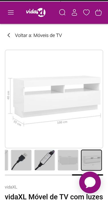 Móvel de TV LED 3 metros – Novo, selado na caixa.