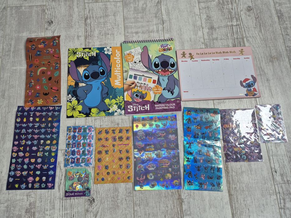 Stitch nowe kolorowanki naklejki zestaw 12 szt