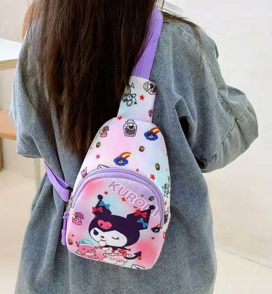piękna torba na ramie listonoszka plecaczek Kuromi Sanrio Hello Kitty