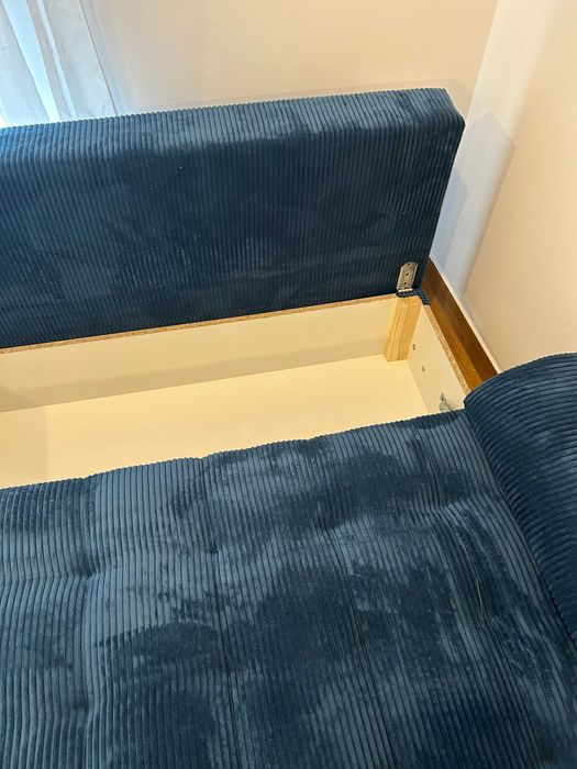 Narożnik z Funkcją Spania Foresta Sztruks 6 kolorów WYSYŁKA CAŁA PL