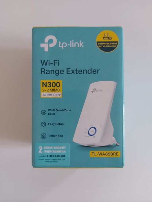 Підсилювач сигналу Wi-Fi N300 TP-Link TL-WA850RE