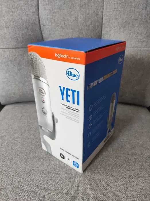 Mikrofon Blue Yeti Silver USB srebrny NOWY GWARANCJA *PRZESYŁKA OLX*