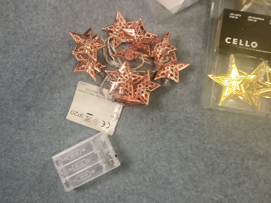 Гирлянда на батарейке Звезда. декор на Новый год