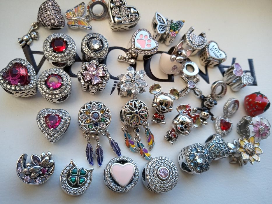 Новые серебряные шармы, бусины 925, шарми, срiбло