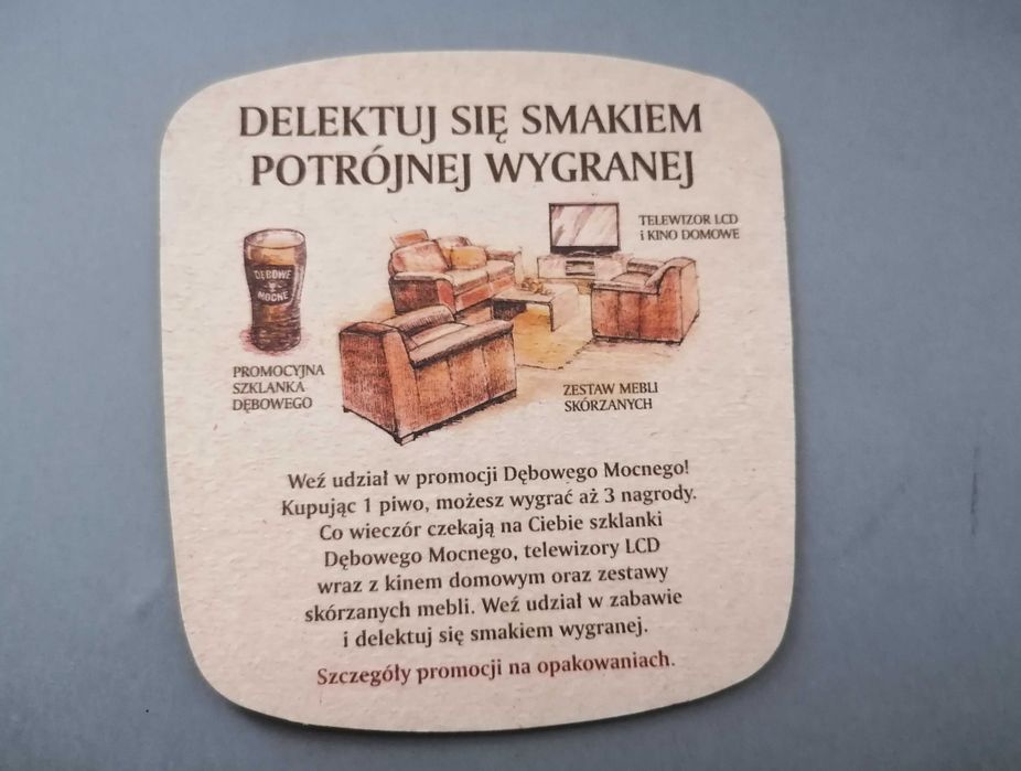 Podstawka pod piwo - Dębowe Mocne
