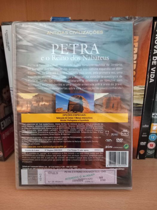 Dvd NOVO Petra e Reino d Nabateus SELADO National Geographic Versão PT