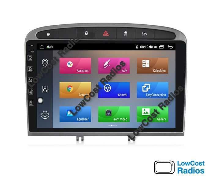 Auto Rádio GPS Android Peugeot 308 e 408 de 2007 a 2016 - Wifi, BT