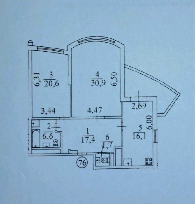 2-кімнатна квартира за адресою вул. Івасюка Володимира пр-т (площа 98 м²) - Atlanta.ua - фото 13
