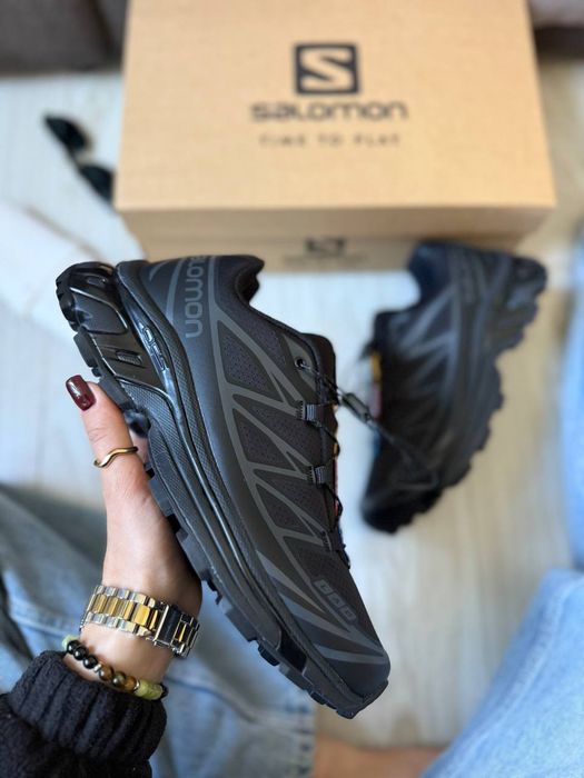 Кросівки осінні Salomon XT-6 Gore-Tex Black premium | Кроссовки жіночі чоловічі