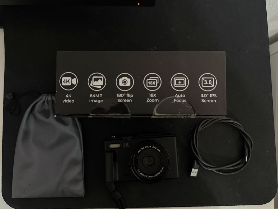 Camera digital prixton com cartao de memoria