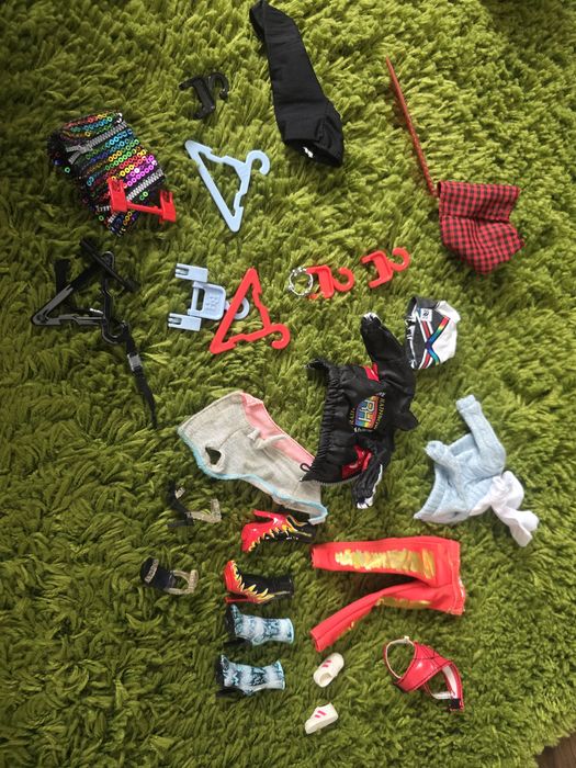 Zestaw 3 lalek Rainbow High stan idealny