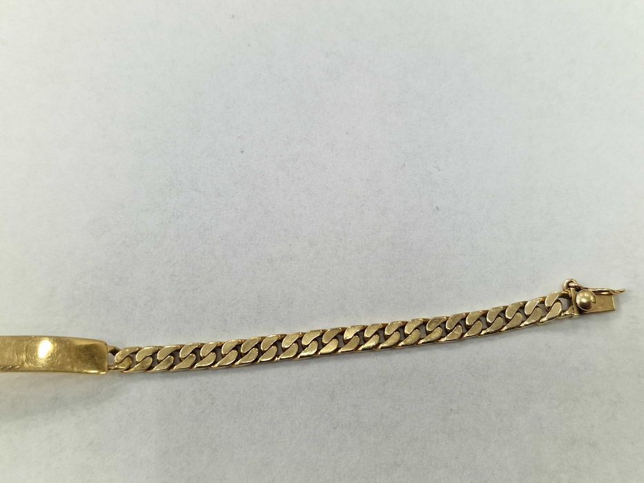Złota bransoletka damska/ 585/ 8.37 gram/ 18cm/ miejsce na grawer