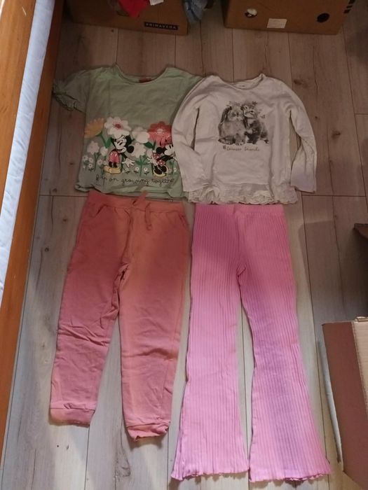 Paka ubrań dla dziewczynki r.128