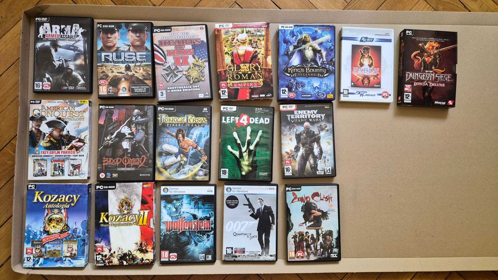 Gry PC | 16 sztuk | 25zł/szt. | Dungeon Siege Deluxe | Kings Bounty