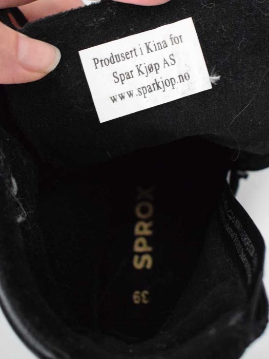 Sprox buty botki czarne 39