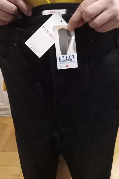 Nowe czarne jeansy slimy Camaieu r. 46