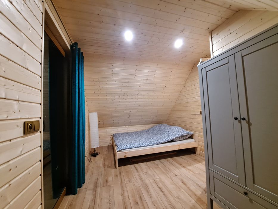 Domek nad jeziorem na Kaszubach na wzgórzu BALIA SAUNA