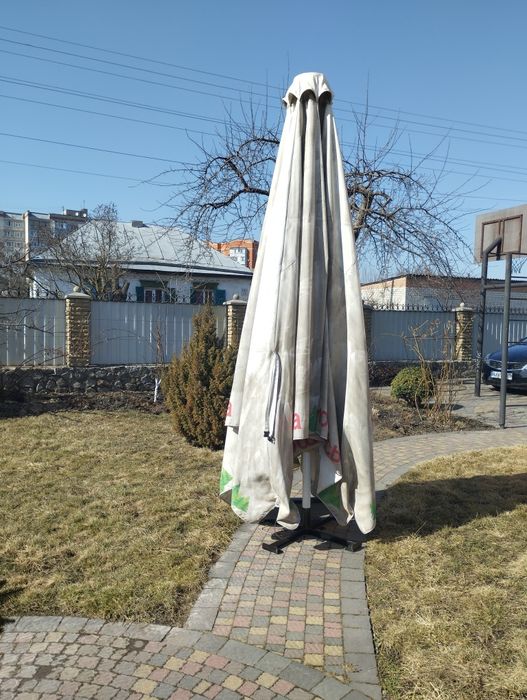 Парасолька для саду 4х4м. висота 3.2 м