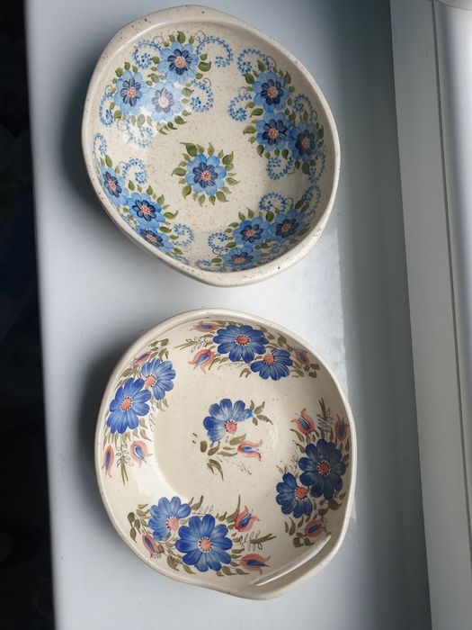 misy ceramiczne ręcznie malowane