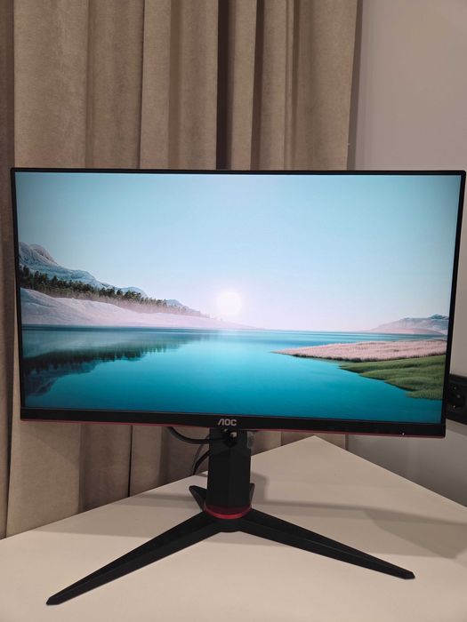 Монітор 23.8" AOC 24G2U/BK IPS 144Hz 1ms (Pivot, USB-хаб, динаміки)