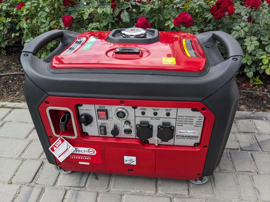 Нові 9 штук - генератори GEOTECH PTGA 5000I - Інверторний 3.5 квт