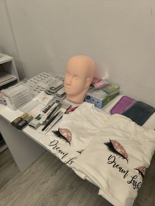 Набор для наращивания и обучения наращиванию ресниц,под ключ