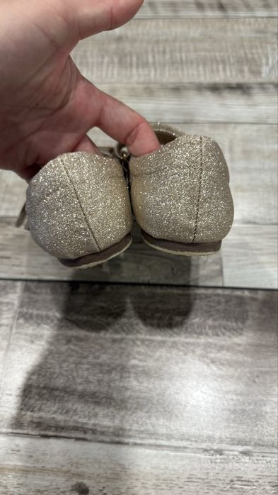 Туфлі, лодочки золоті, блискучі next 12 р на 19-19,5 см