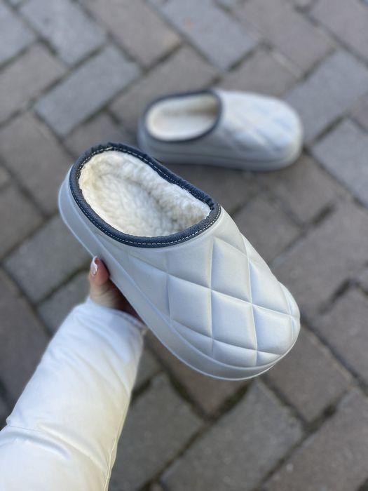 Теплі молодіжні сабо, хутряні шльопанці ЕВА 36-41р (к602)