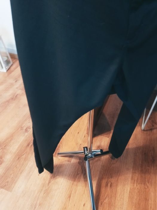 Spodnie granat 2XL proste bawelna klasyka