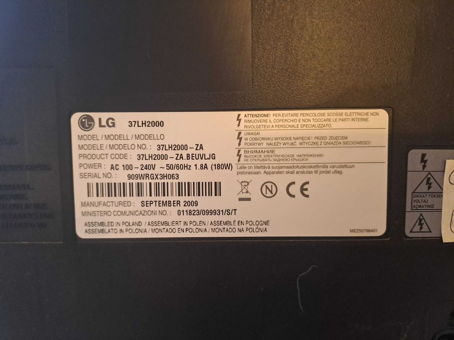 Televisão LG 37LH2000 LCD de 37 polegadas (94 cm)