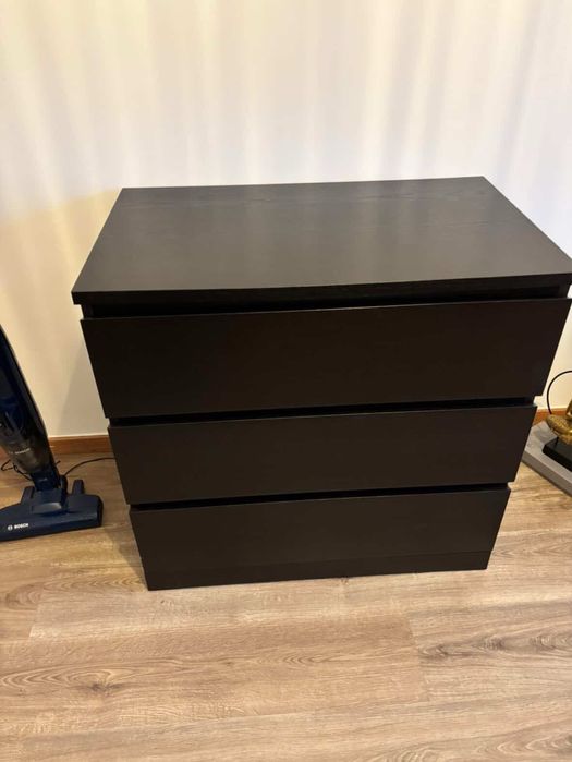 Comoda Ikea MALM 3 Gavetas